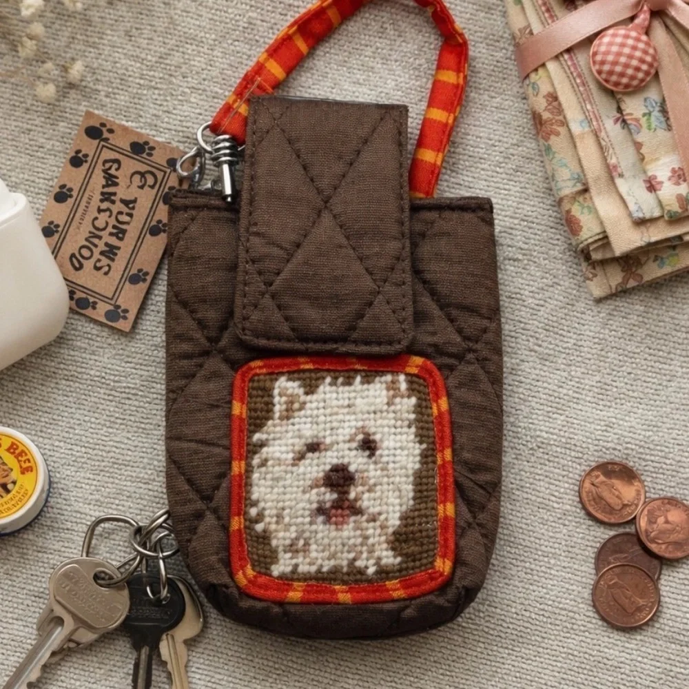 Vintage Union Trading Dog Treat Mini Pouch Handmade Clip On Loop